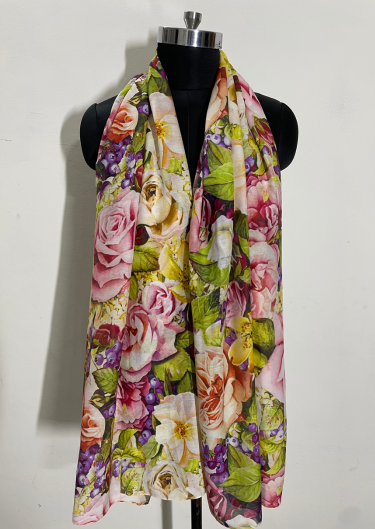 Fabric Cotton Silk Digital Printed