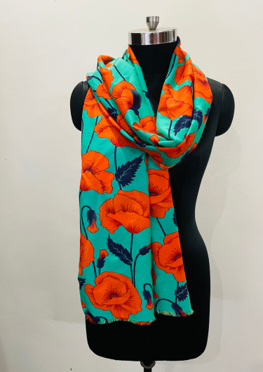  Fabric Cotton Silk Digital Printed