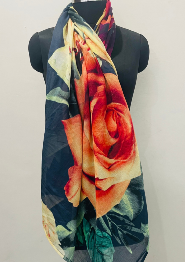Fabric Cotton Square Scarf