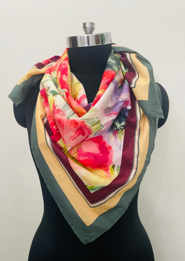 Fabric Cotton 100% Square Scarf